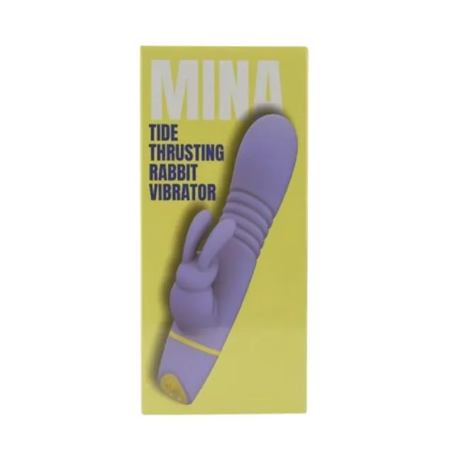 Vibrator rabbit LovingJoy MINA TIDE. din silicon. cu funcție de penetrare. 5 funcții de vibrație. rezistent la apă. culoare mov(N12560)