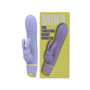 Vibrator rabbit LovingJoy MINA TIDE. din silicon. cu funcție de penetrare. 5 funcții de vibrație. rezistent la apă. culoare mov(N12560)