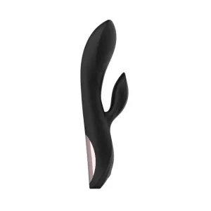 Vibrator rabbit TOYZ4LOVERS Elegance Charmin' Style. pentru clitoris și punctul G. cu vibrații multiple. 20.3 cm. negru