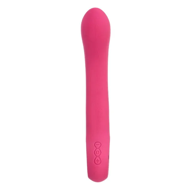 Vibrator TOYZ4LOVERS Handy Line Grip. pentru stimularea punctului G. 10 funcții de vibrație. 18.8 cm. roz cu auriu