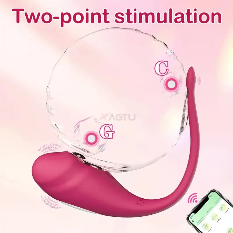 Wearable Panty G Spot Vibrator Long Distance APP Remote Control Vibrator